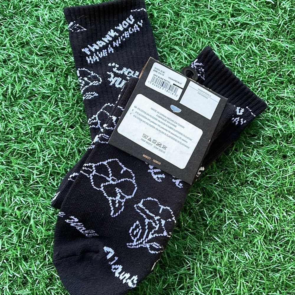 VANS “Off The Wall” Women’s socks "Thank you. Have a nice day. Thank you for..." - Picture 8 of 11